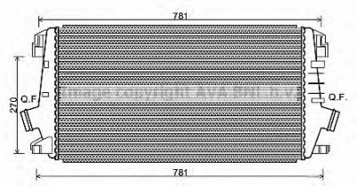 AVA QUALITY COOLING ola4550 -  Интеркулер